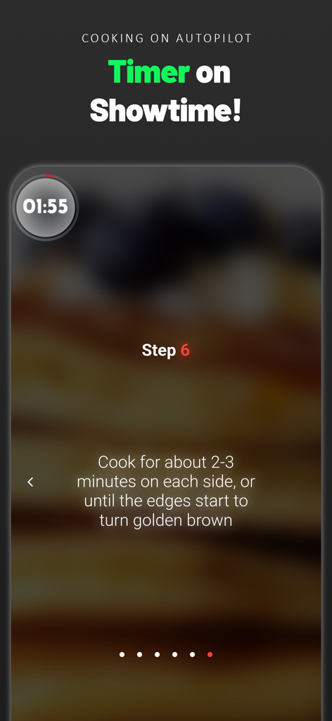 Easy Keto Diet Carb Manager - Easy Keto app recipe interface showing step-by-step instructions with an integrated countdown timer