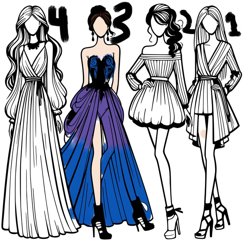 fashion models dresses