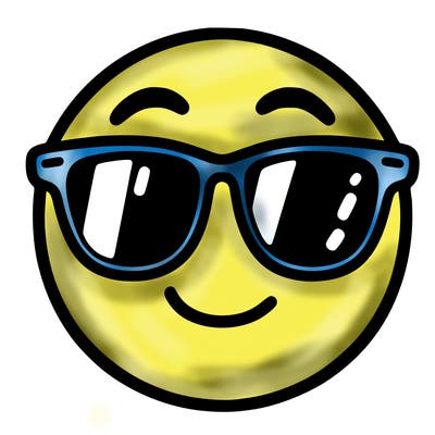 emoji with sunglasses