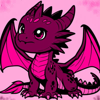 fierce baby night dragon