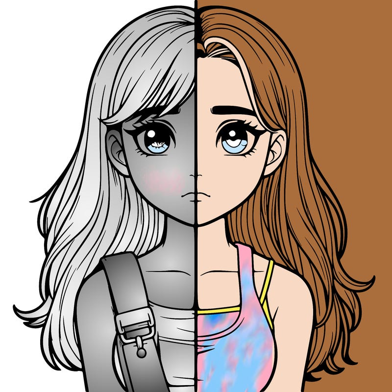 realistic girl split