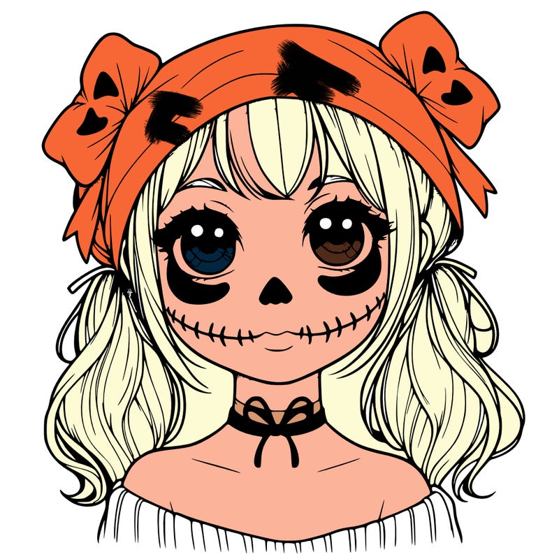 realistic girl halloween