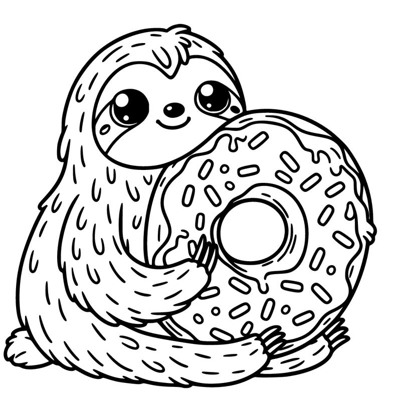 donut sloth