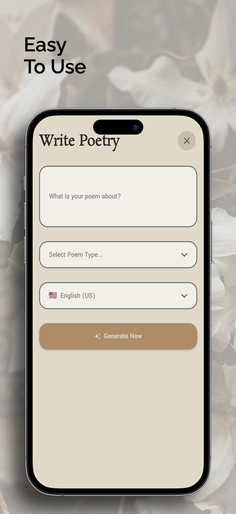 AI Poetry Writer - Entertainment App | MWM
