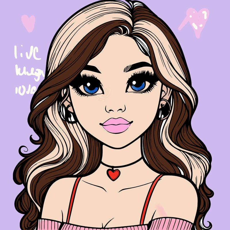 realistic pretty girl