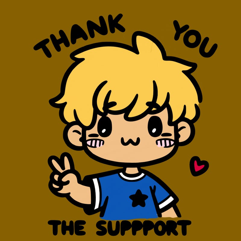 thank you for the support