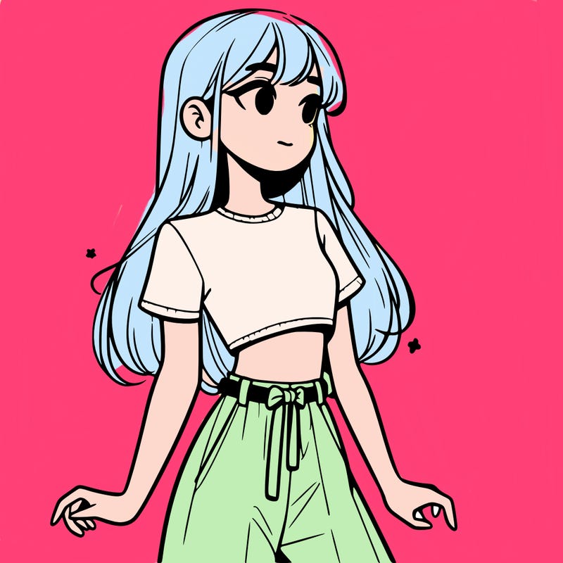 girl in a cute crop top