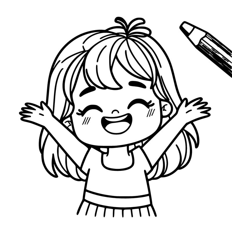 a girl that’s happy