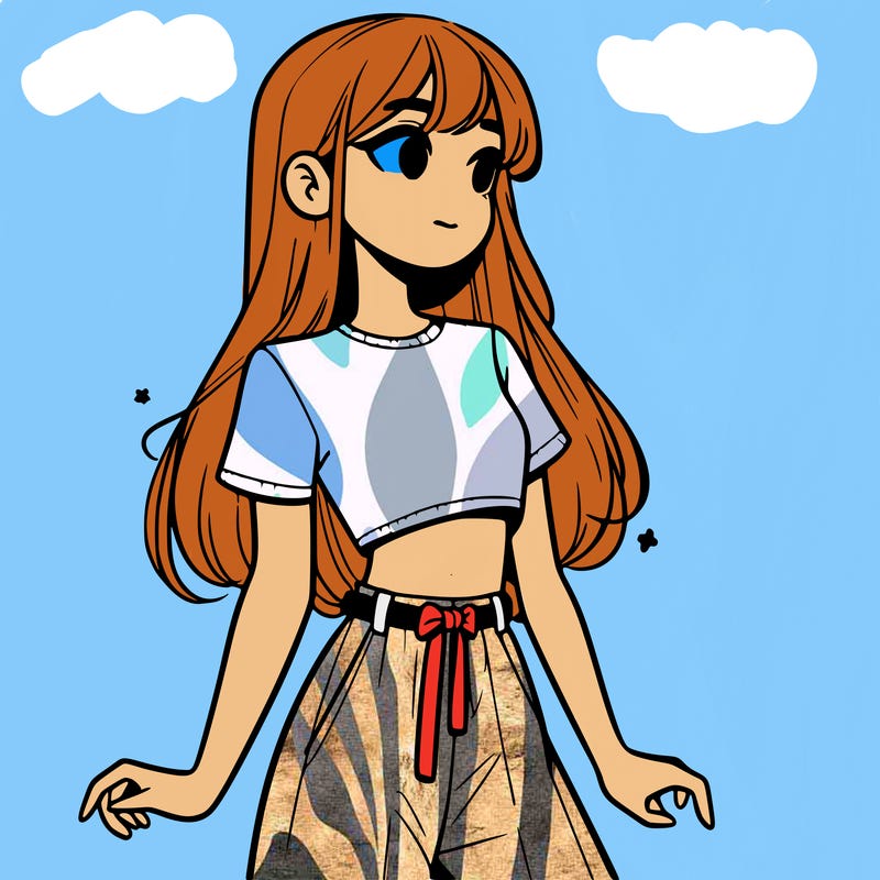 girl in a cute crop top