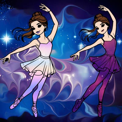 realistic girl dancer