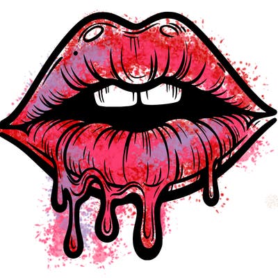 lips that look realistic and drip