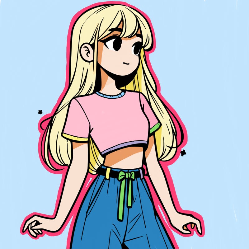 girl in a cute crop top