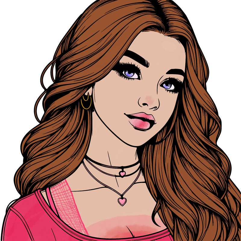 detailed realistic girl