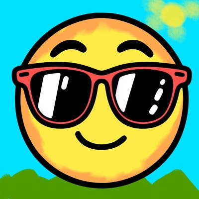 emoji with sunglasses