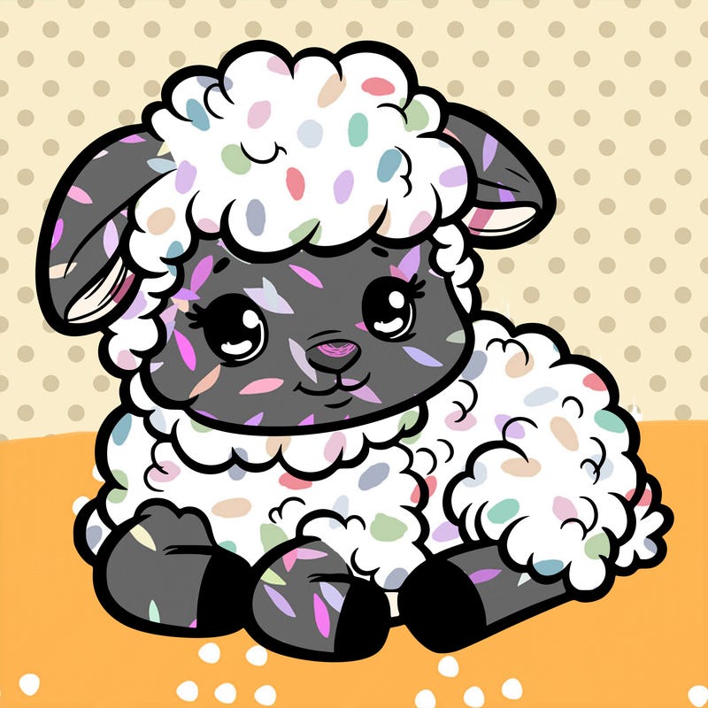 a baby sheep