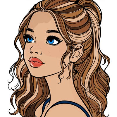 beautiful realistic girl