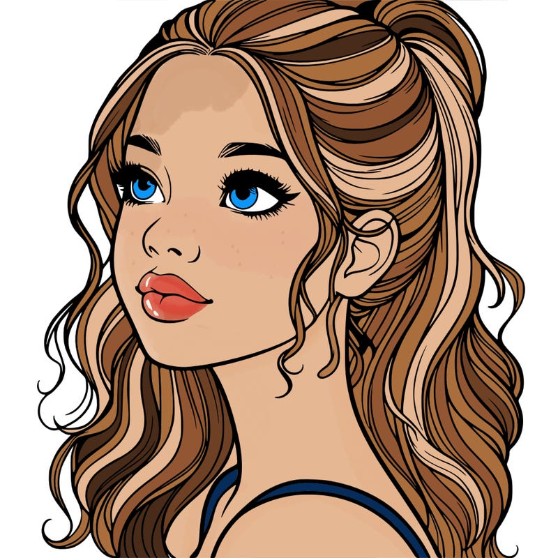 beautiful realistic girl