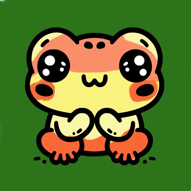 kawaii frog