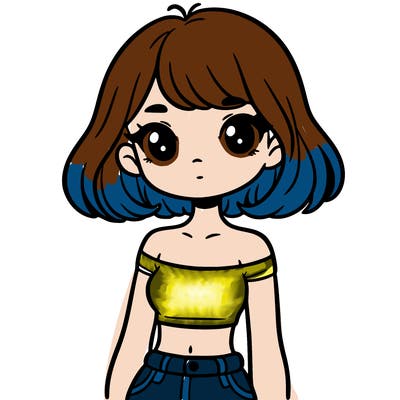 girl in a cute crop top