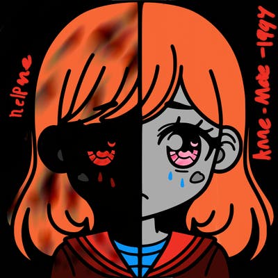 a split of a girl