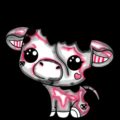 cute strawberry cow