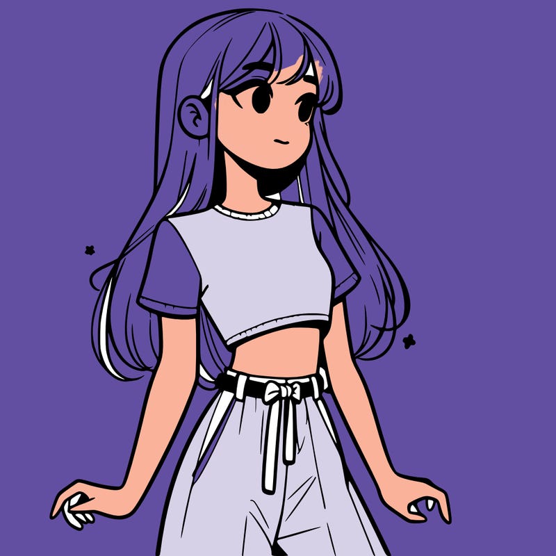 girl in a cute crop top