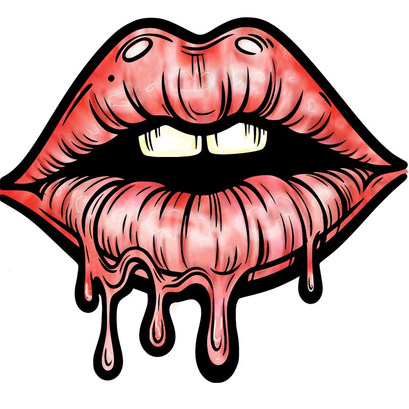 lips that look realistic and drip