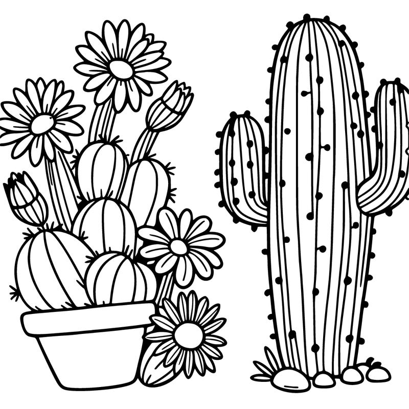 cactus with flowers