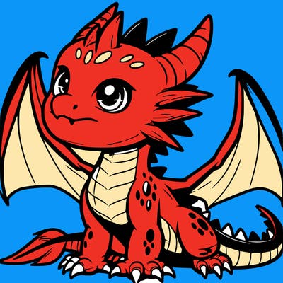 fierce baby night dragon