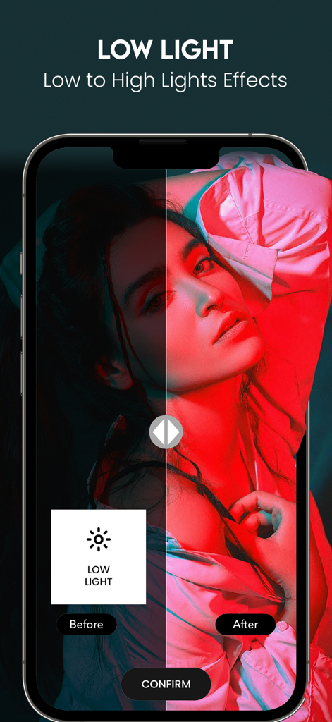 AI 사진 향상 앱의 저조도 사진 향상 기능 비교