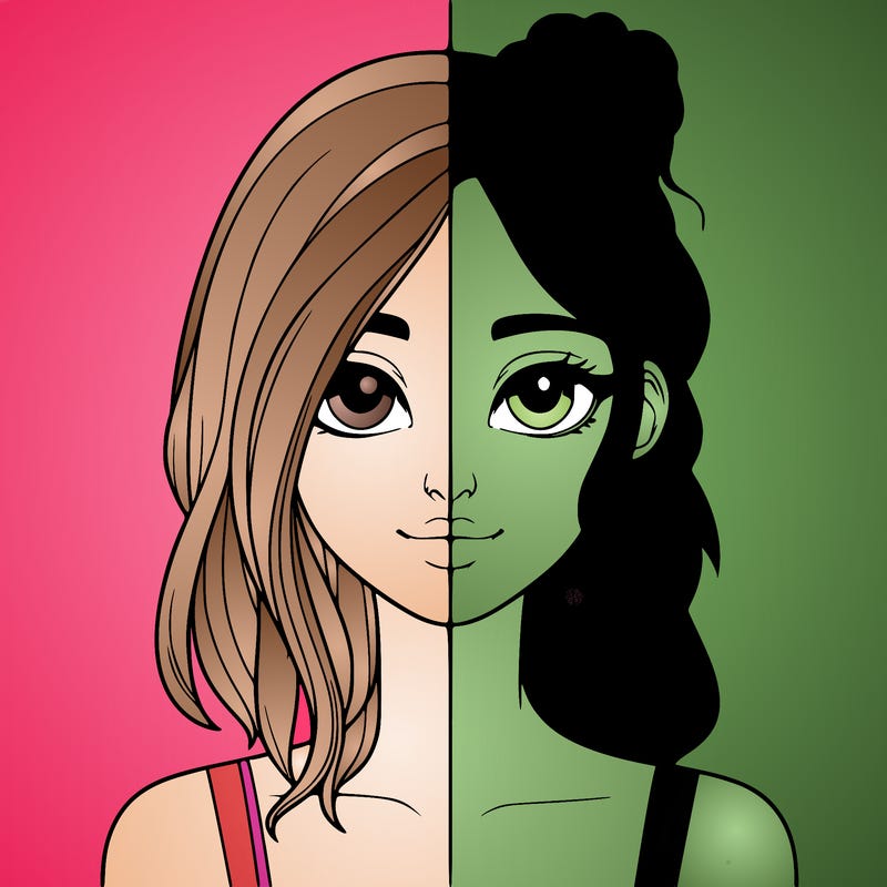 realistic girl split