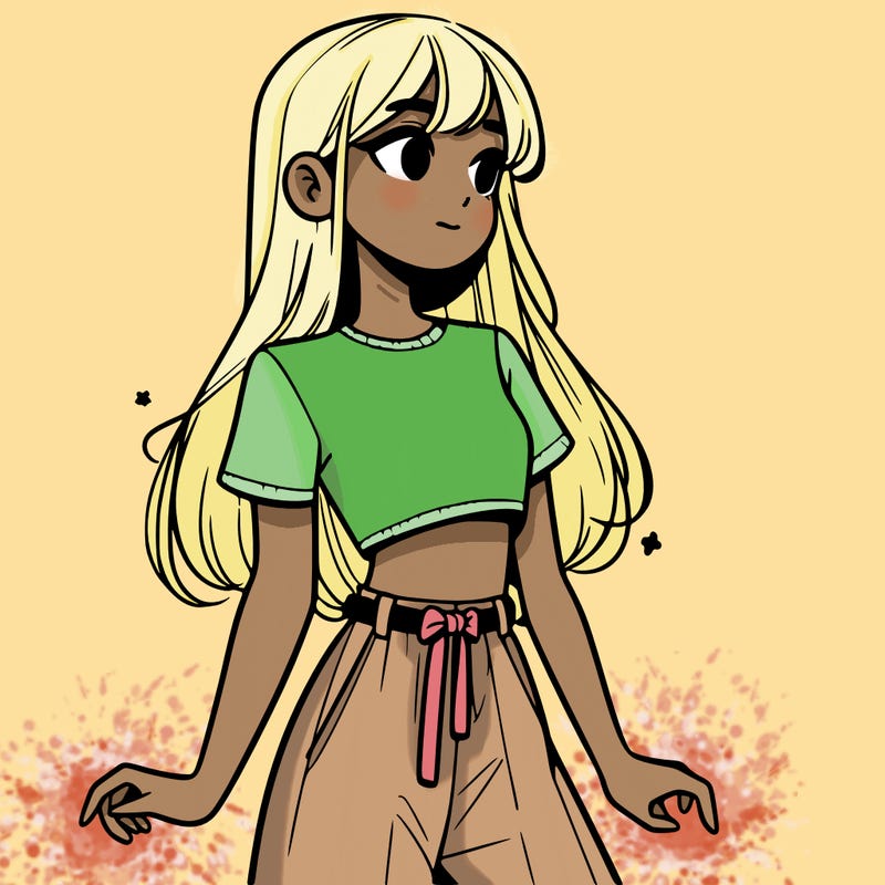 girl in a cute crop top