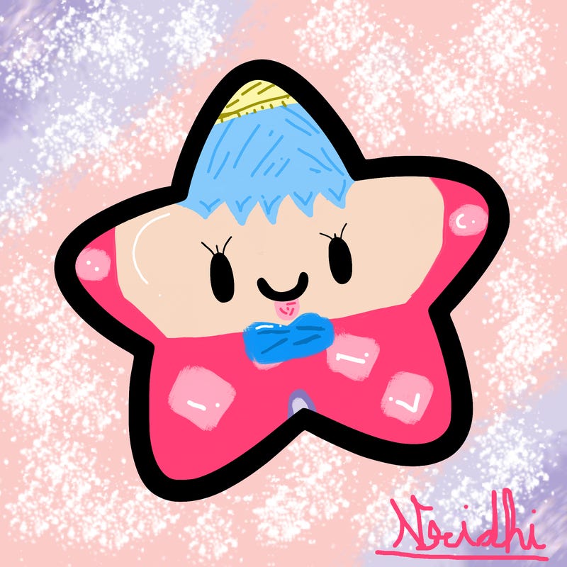 one star in the sky without a face