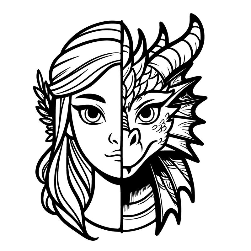 half women–dragon