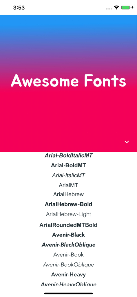 Text Only Made Simple - Tela de seleção de tipografia no aplicativo Text Only Made Simple mostrando vários estilos de fonte