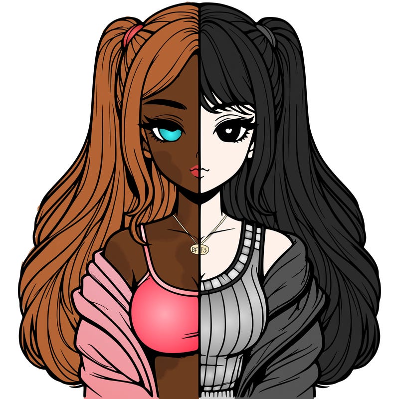 realistic girl split