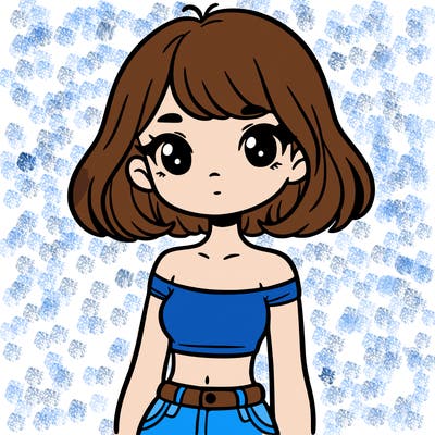 girl in a cute crop top