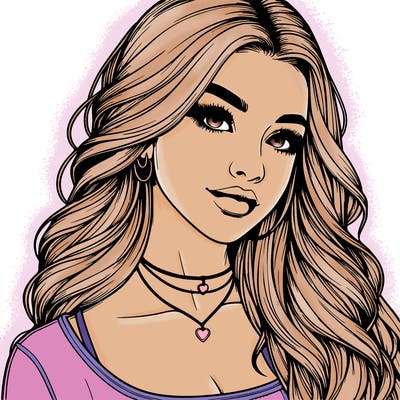 detailed realistic girl