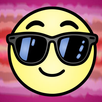 emoji with sunglasses