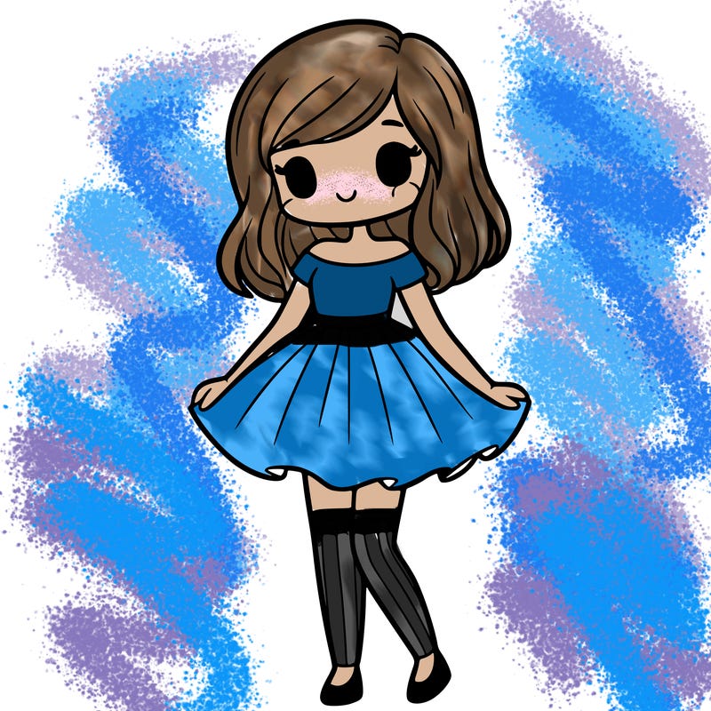 a girl who wears a short dress