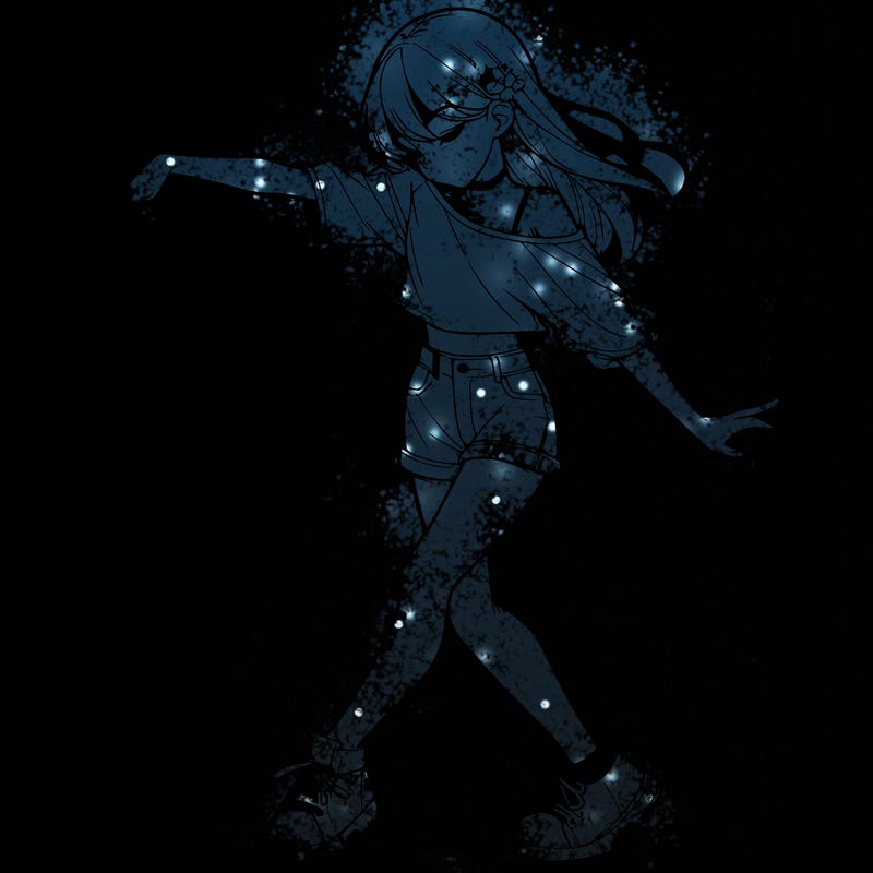 realistic girl danceing