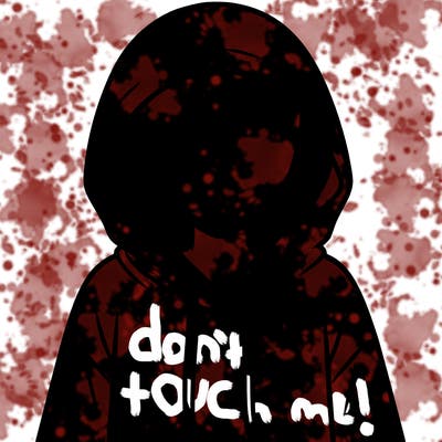 faceless girl in hoodie