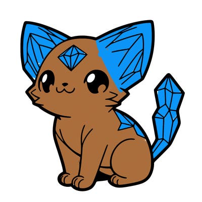crystal kitten