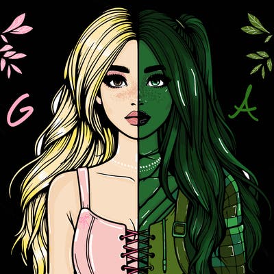 realistic girl split