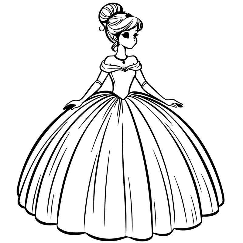 ballgown woman