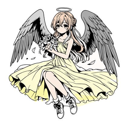 manga angel realistic