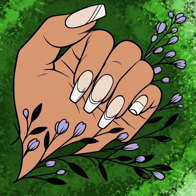 nails with french tip