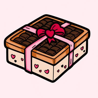 a box of chocolate for valentines day