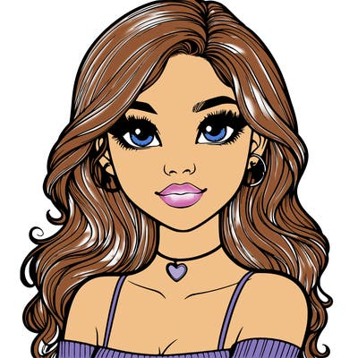 realistic pretty girl