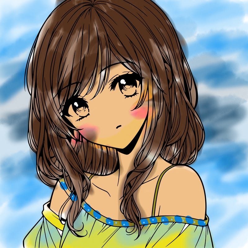 anime girl realistic girl